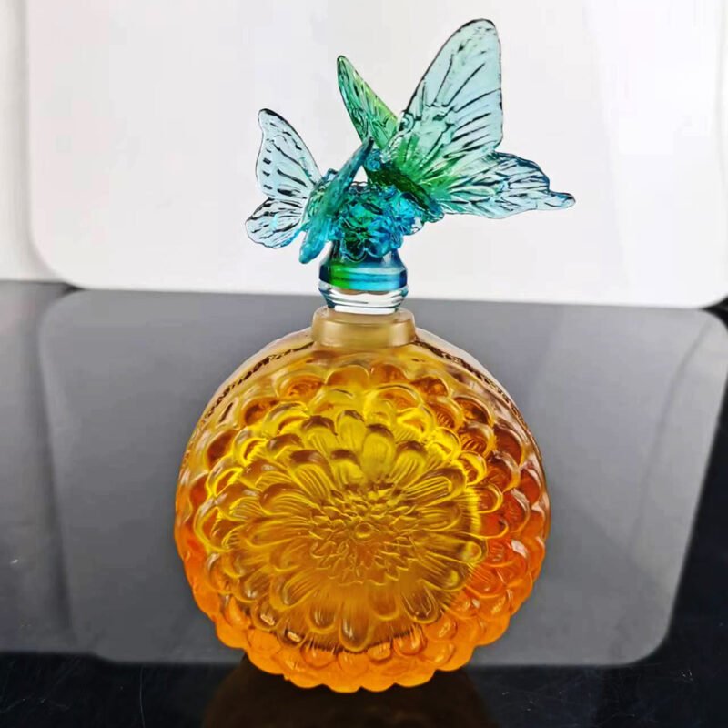 High-grade Aromatherapy Crystal Perfume Bottle Vintage Nordic Gift Set Olive Fragrance Oil Container