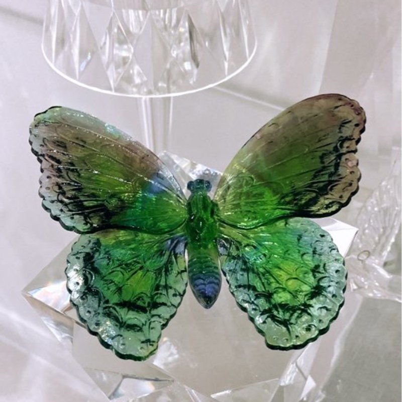 Multiple Color Crystal Butterfly Figurines Super Winkling Reflective Butterfly Ornament Vivid Home Decor