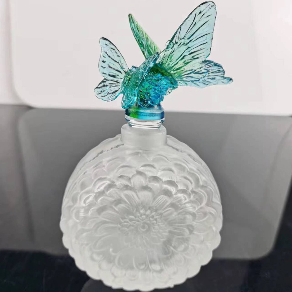 High-grade Aromatherapy Crystal Perfume Bottle Vintage Nordic Gift Set Olive Fragrance Oil Container - Image 2