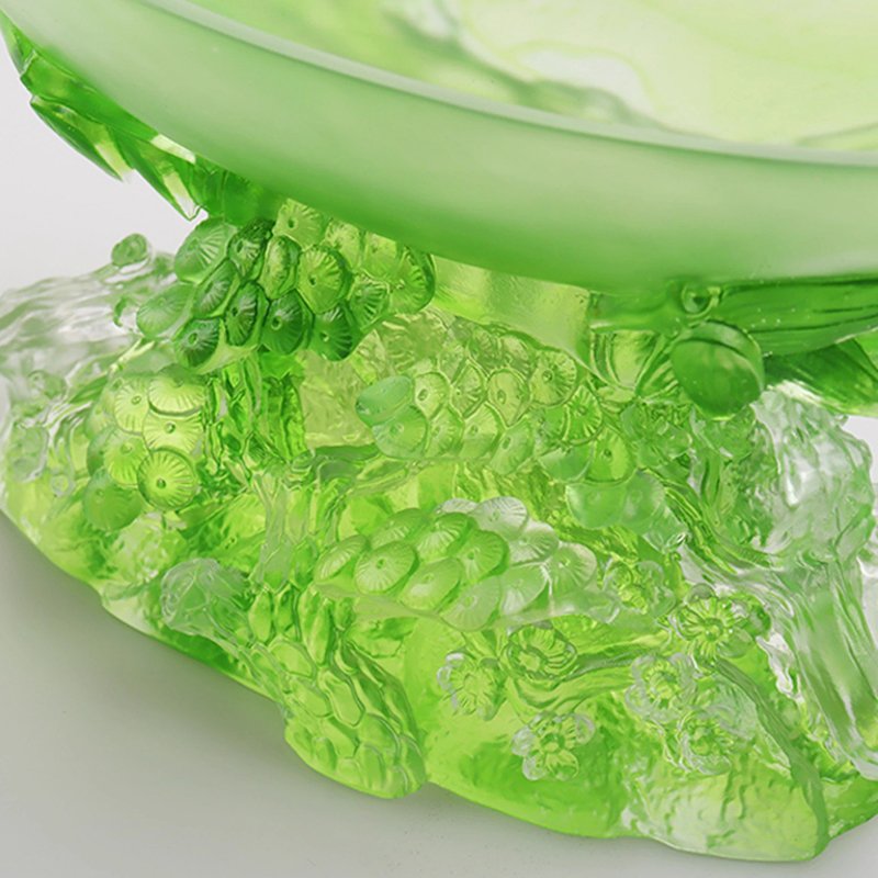 Creative Green Tree Plant Crystal Fruit Plate Luxury Key Jewelry Container Treasure Bowl Candy Tray Home Decoration - Image 2